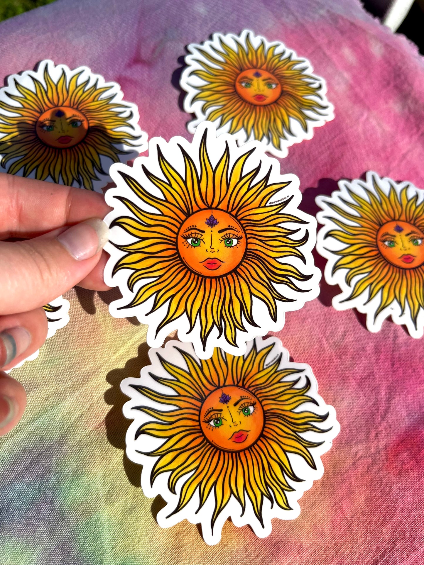 Sun Goddess Waterproof Sticker