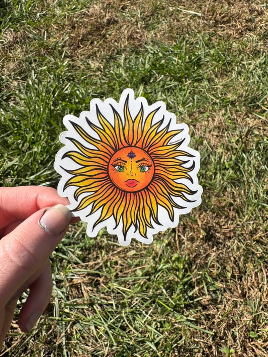 Sun Goddess Waterproof Sticker