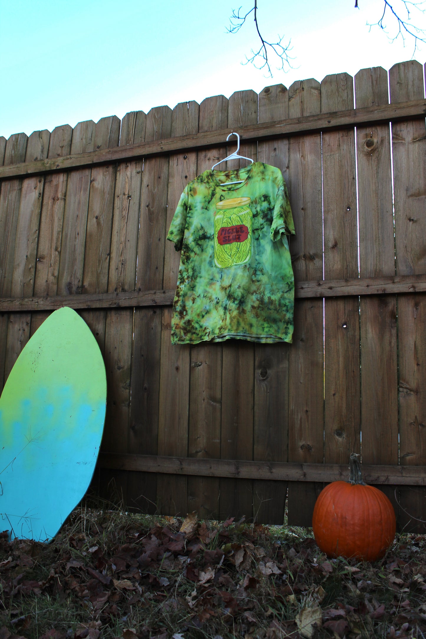 "Pickle Slut" Original Art Tie Dyed Tee