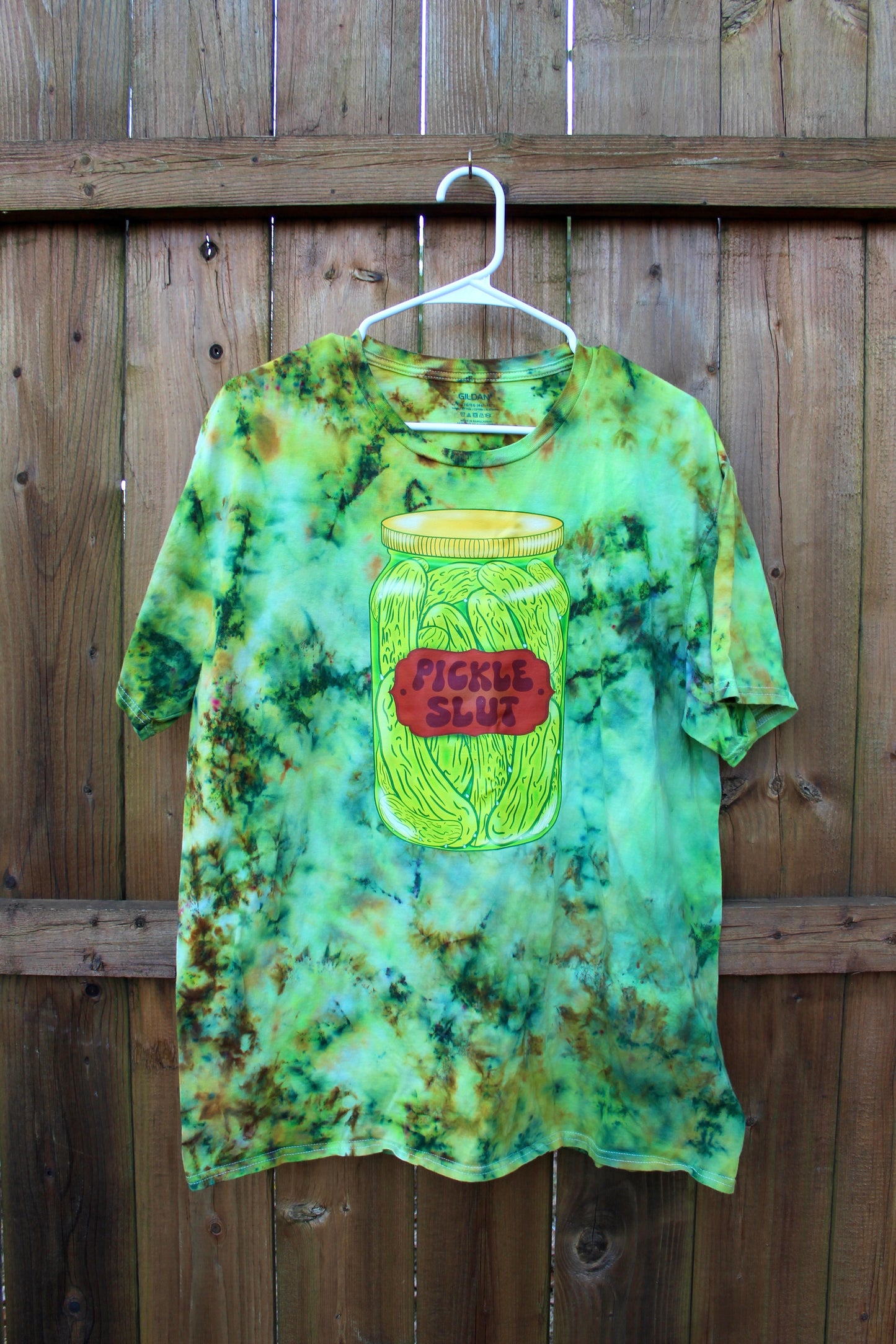 "Pickle Slut" Original Art Tie Dyed Tee