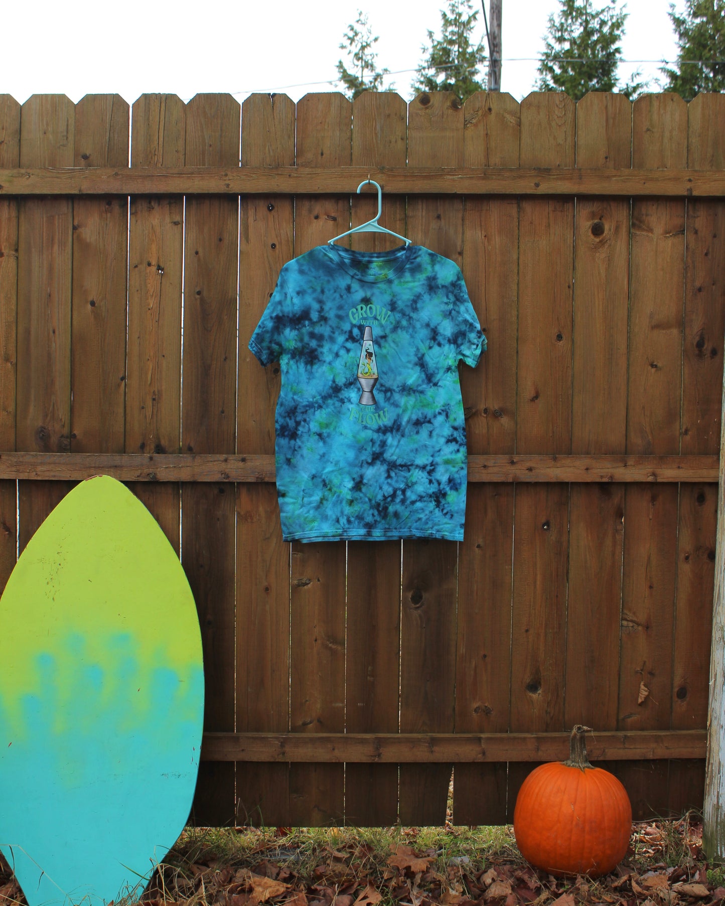 "Grow with the Flow" Lava Lamp Mermaid Tie Dye Tee