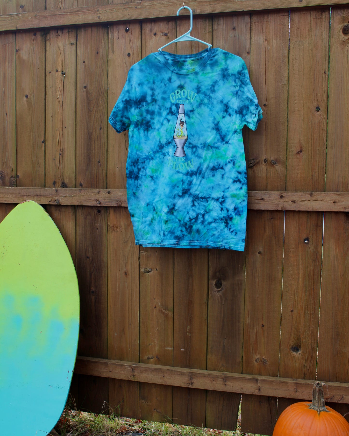 "Grow with the Flow" Lava Lamp Mermaid Tie Dye Tee