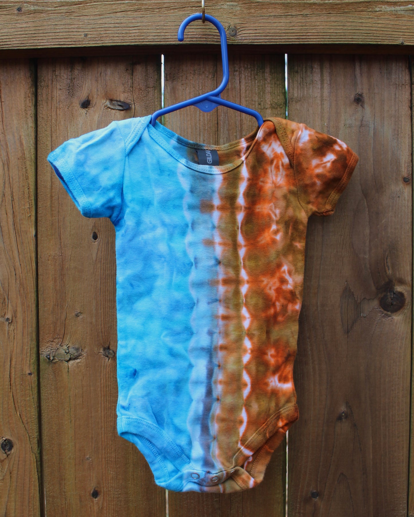 Alien Earth Spine Tie Dyed 100% Cotton Onesie