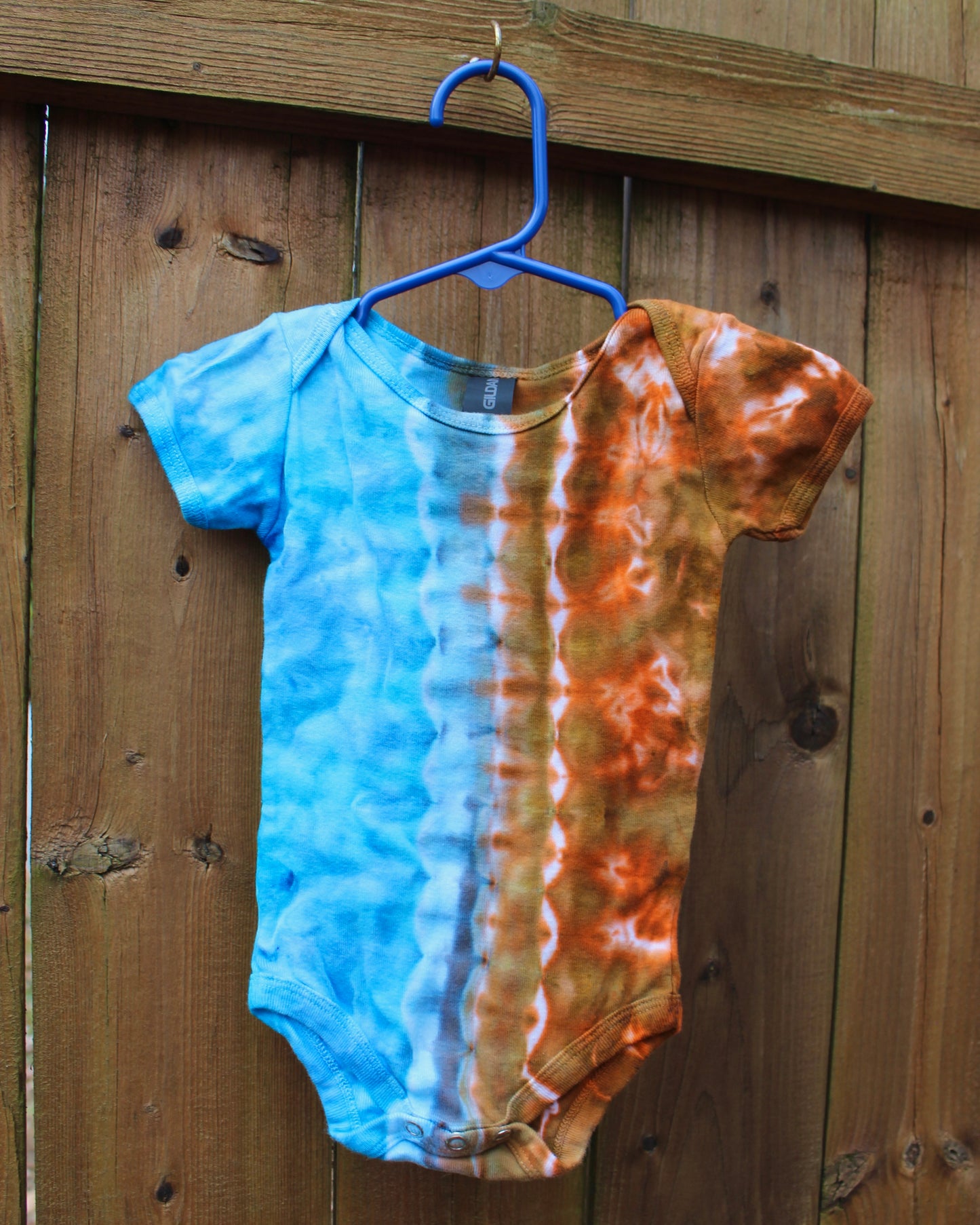 Alien Earth Spine Tie Dyed 100% Cotton Onesie