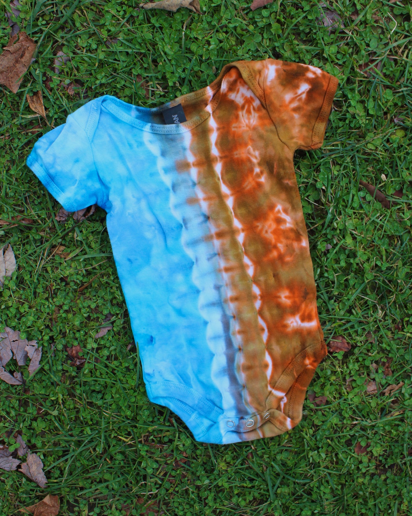 Alien Earth Spine Tie Dyed 100% Cotton Onesie
