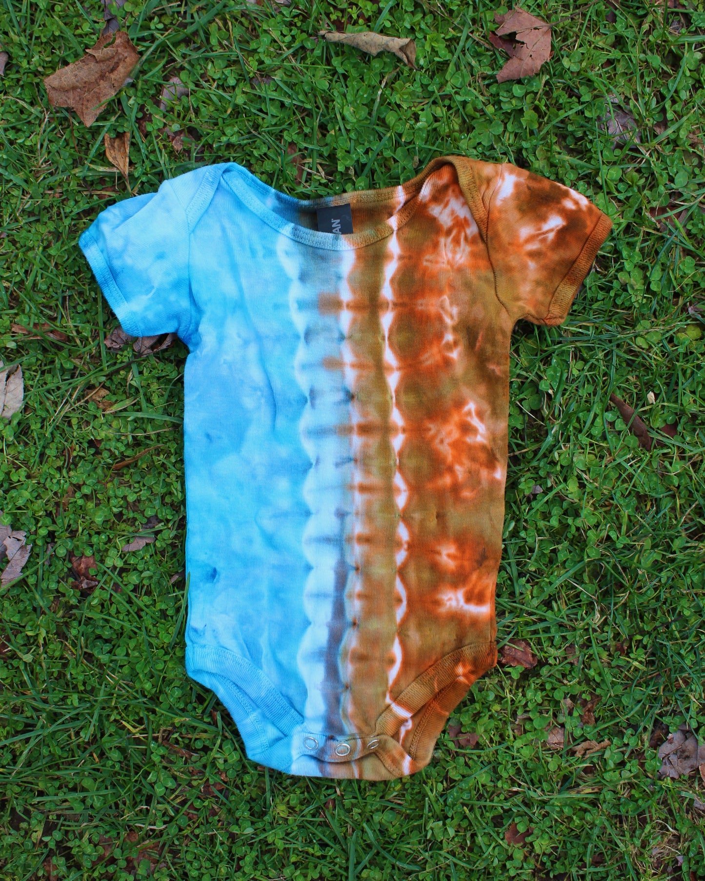 Alien Earth Spine Tie Dyed 100% Cotton Onesie
