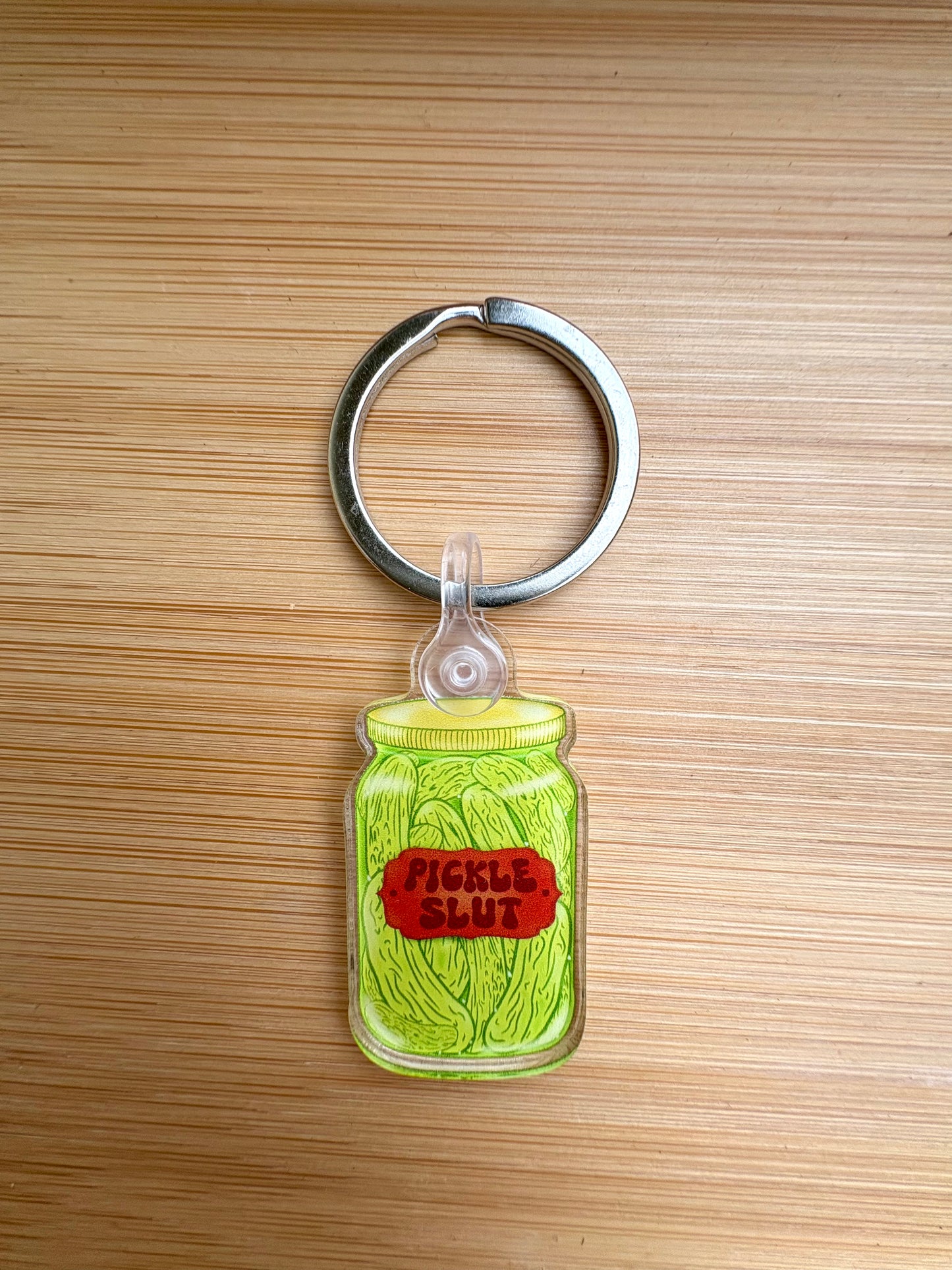 "Pickle Slut" Acrylic Keychain